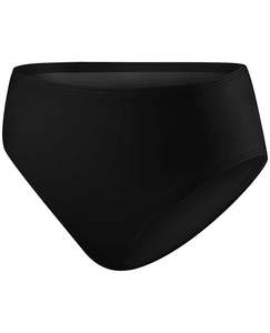 Swimming 1: TYR Women's Black Solid High Waist Bikini Bottoms