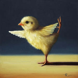 Art: Yoga Chick Dancer Pose