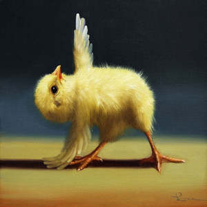 Art: Yoga Chick Pyramid Pose