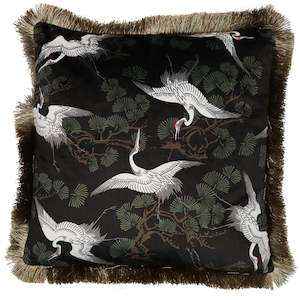 Cushions: Velvet Swan Cushion