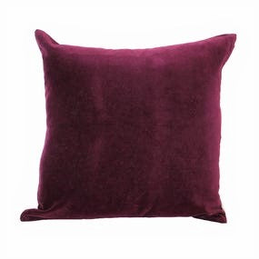 Cushions: Plum Velvet and Linen Cushion