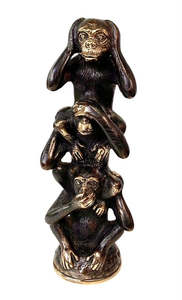 Brass: 3 Wise Monkeys