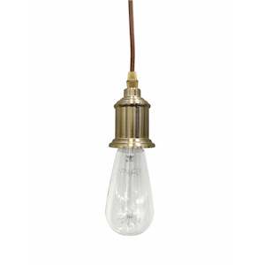Brass: Industrial Brass Single Lamp Fitting
