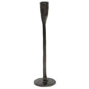 Candlesticks: Aluminium Organic Candlesticks 26cm (pair)