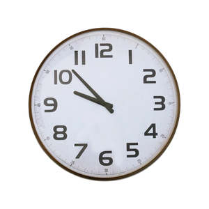Clocks: Iron Wall Clock Antique Finish
