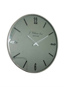 Clocks: Wall Clock in Light Grey