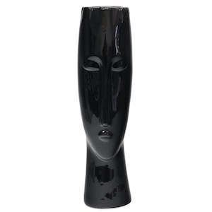 Black Face Vase