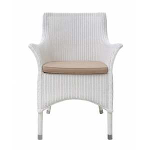 Furniture: Lloyd Loom Wicker Chair - in White