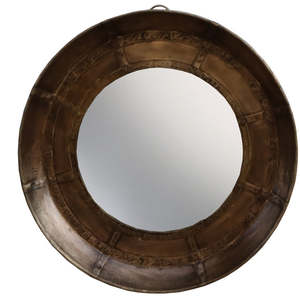 Mirrors: Gold Metal Mirror