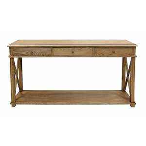 Furniture: Natural Oak Console - 3 drawers