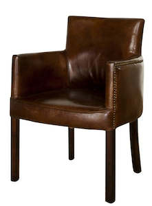 Furniture: Ithica Carver Chair in Cigar Brown or Black