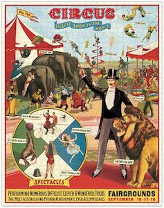 Cavallini Circus 1000 pce Puzzle