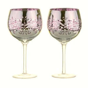Glassware: Filigree Lilac Gin Glasses