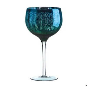 Peacock Gin Glass