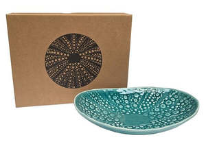Jo Luping: Jo Luping 24cm Oval Kina in Blue
