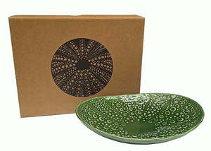 Jo Luping: Jo Luping 24cm Oval Kina in Green