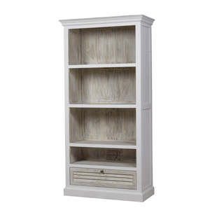 Furniture: Antique White Bookcase