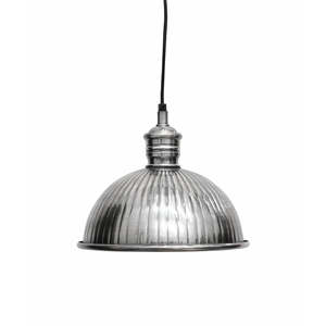 Lamps And Chandeliers: Ribbed Brushed Pewter Style Hanging Lamp