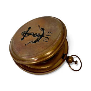 Vintage Brass Compass