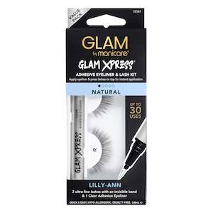 Lashes: Glam by Manicare lilly-ann Glam Xpress® Clear Adhesive Eyeliner & Lash Kit