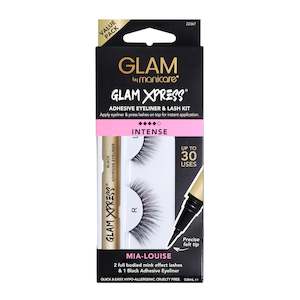 Lashes: Glam by Manicare Mia-louise Glam Xpress® Adhesive Eyeliner & Lash Kit