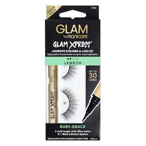 Lashes: Glam by Manicare ruby-grace Glam Xpress® Adhesive Eyeliner & Lash Kit