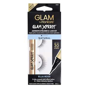 Lashes: Glam by Manicare ella-rose Glam Xpress® Adhesive Eyeliner & Lash Kit
