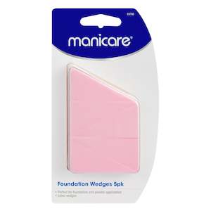 Manicare Foundation Sponges, Latex Wedges, 5 Pack