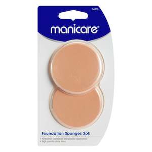 Sponges: Manicare Foundation Sponge, Compact Latex, 2 Pack