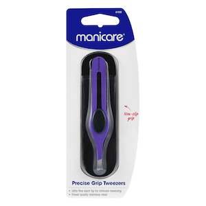 Tweezers: Manicare Precise Grip Tweezers, Purple