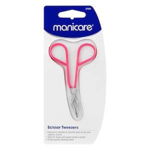 Tweezers: Manicare Eyebrow Tweezer, Scissor Style