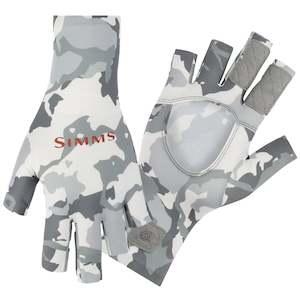 Simms Gloves: Simms Solarflex Sunglove | Regiment Camo Cinder