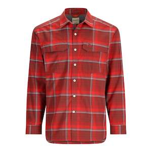 Simm Shirts: Simms ColdWeather Shirt | Cutty Red Ombre Plaid
