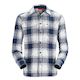 Simms Guide Flannel Shirt | Navy White Buffalo