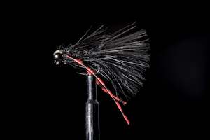 Nymphs 1: Jig Mini Bugger Black Fishing Fly | Manic Fly Collection
