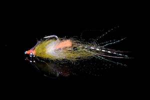 Saltwater Flies: Spawning Shrimp Olive Fishing Fly | Manic Fly Collection