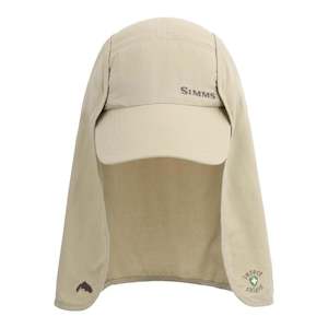 Simms Bugstopper Sunshield Cap | Stone