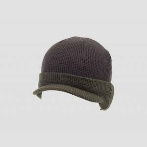 Simms Headwear: Simms Visor Beanie | Charcoal Black