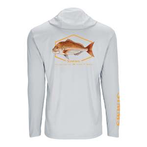 All Simms Fishing: Simms S25 Artist Solartech Hoody | Snapper- Light Grey