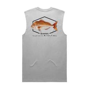 All Simms Fishing: Simms S25 Artist Tank | Snapper - Light Grey