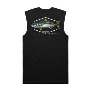 All Simms Fishing: Simms S25 Artist Tank | Kingfish - Black