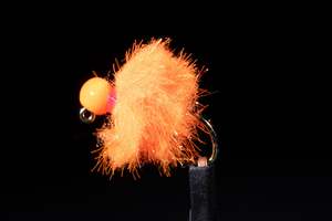 Nymphs 1: Jig Fritz Egg Safety Orange Fishing Fly | Manic Fly Collection