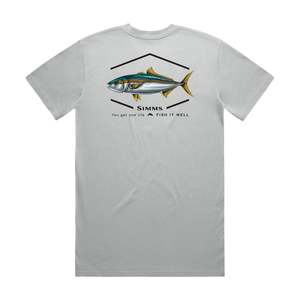 Simms S25 Artist Tee | Kingfish - Light Grey