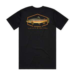 Simms S25 Artist Tee | Brown Trout- Black