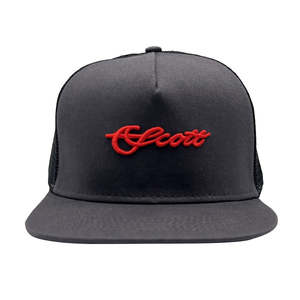 Scott Fly Rods: Scott Black and Grey Flatty Hat