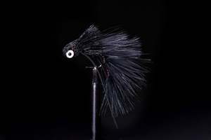 Galloups Micro Dungeon Black Fishing Fly | Manic Fly Collection