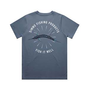 Simms S26 Women's Artist Tee | Marlin Bird Eye Storm