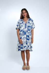 Dresses Ladies: Navy Vaca Ava Dress