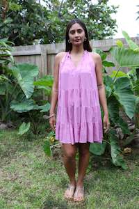 Dresses Ladies: Pink Light Weight Mini Dress