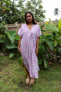 Sage Mona Floral Mana Kaftan